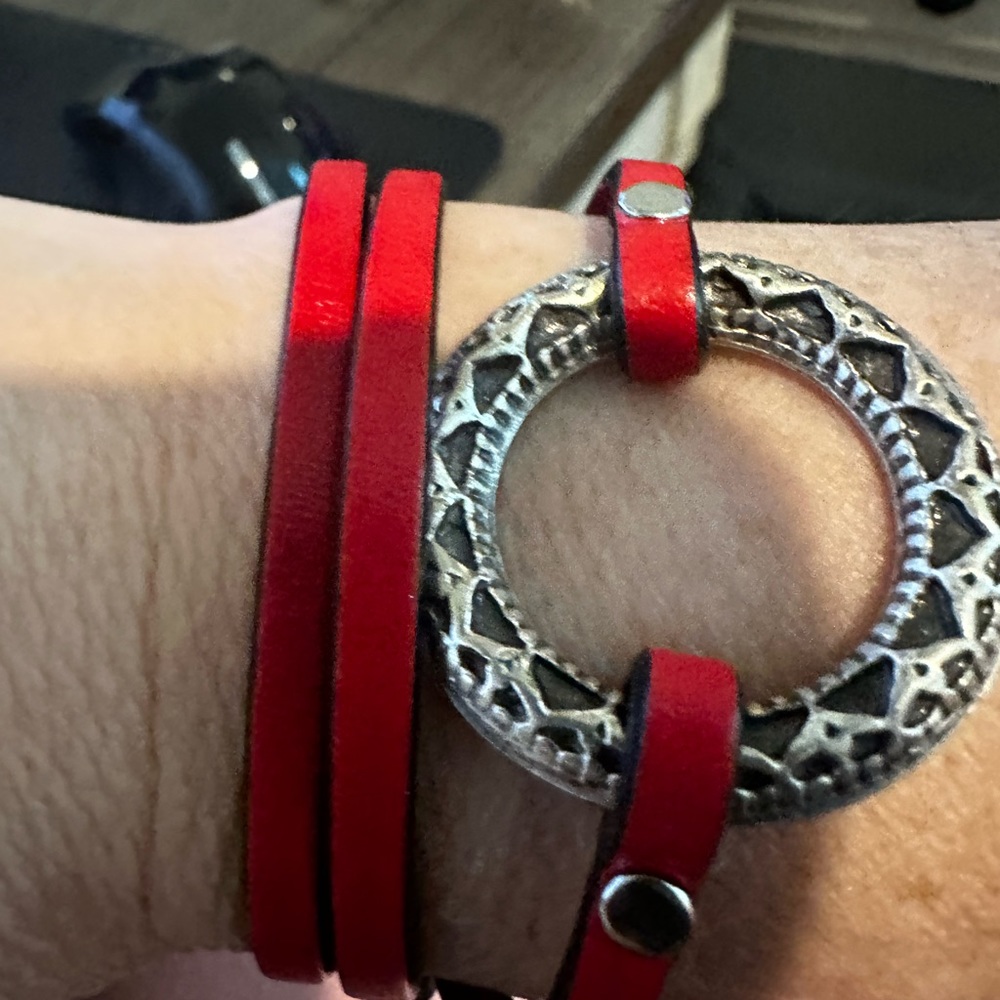 Leather wrap bracelet